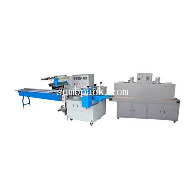 590RSM fully automatic flow wrap heat shrink packaging machine