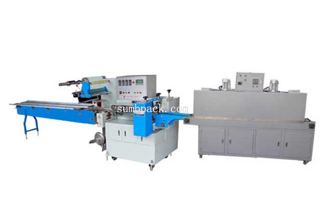 590RSM fully automatic flow wrap heat shrink packaging machine