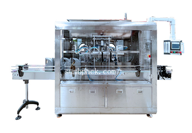4 head gear pump liquid filling machine