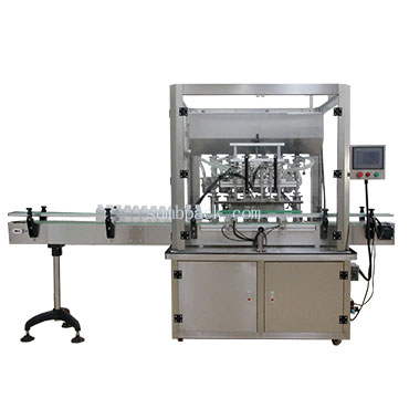 6 head self flowing liquid filling machine
