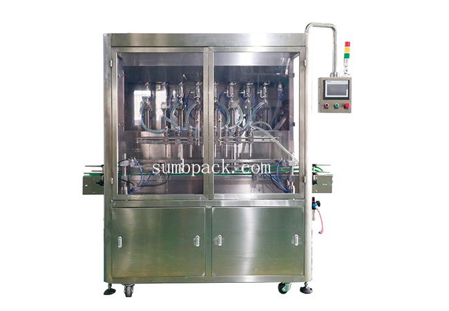 8 head piston liquid filling machine