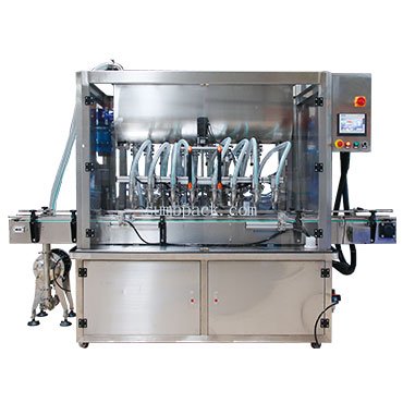 8 head piston servo liquid filling machine