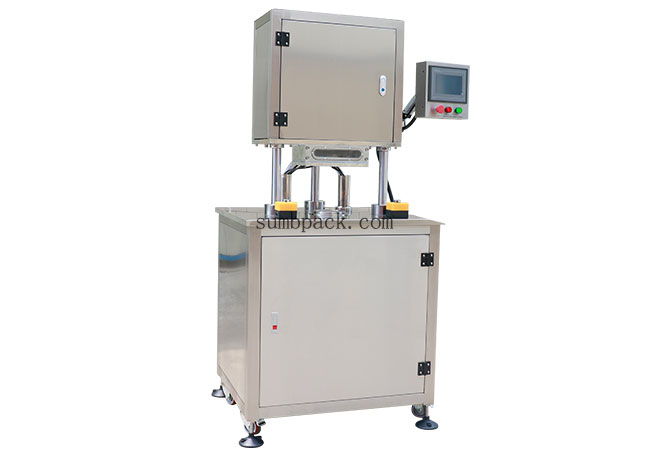 Semi automatic vacuum nitrogen filling can sealing machine