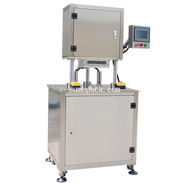 Semi automatic vacuum nitrogen filling can sealing machine