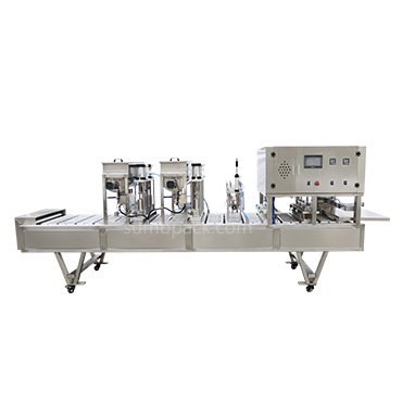 Aluminum-foil-box-filling-and-sealing-machine